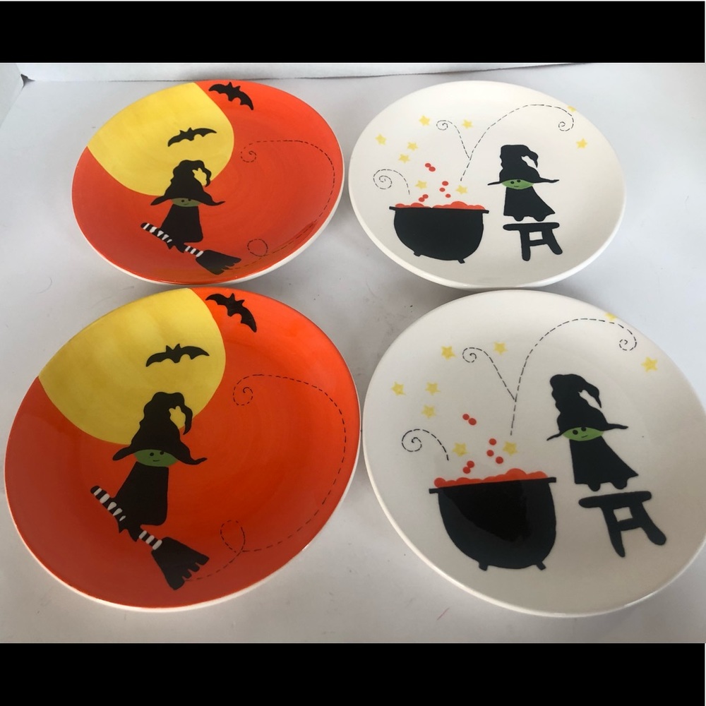 TAG Halloween dessert/salad plates (4)